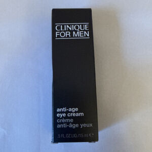 CLINIQUE FOR MEN ANTI-AGING Age Eye Cream .5 oz / 15 ml NEW in retail BOX